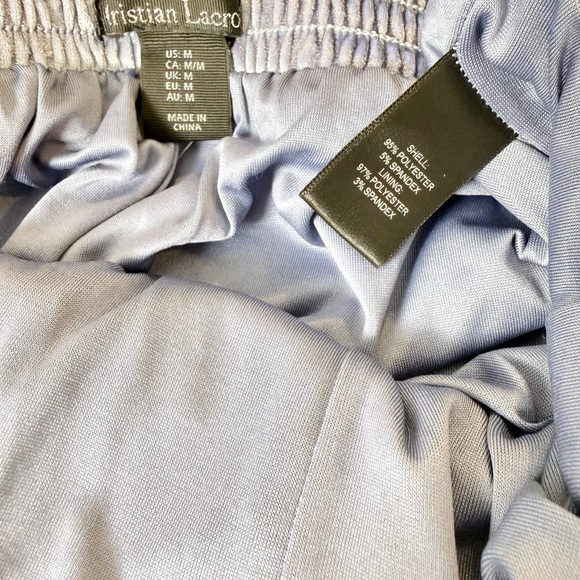 Christian Lacroix Lavender Satin Pajama Cami & Wide-Leg Pants - Picture 6 of 11